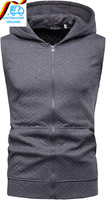 Herren Tank Top ÄRmelloser Hoodie Muskelshirt Workout Sport Fitness Unterhemden