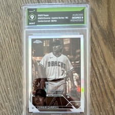 2023 Topps Chrome Update Sepia Rookie Corbin Carroll #USC220 degree grading 9