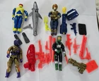 S-480 VINTAGE 1990'S HASBRO GI JOE FIGURES COBRA EEL BARRICADE PAYLOAD TARGAT