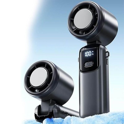 Turbo Faltbarer Ventilator Wiederaufladbar Tragbar Elektrisch Ventilator Eiskühlung Mini Handgerät