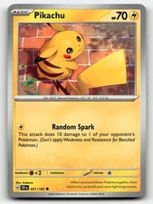 Pikachu 51/162 Temporal Forces Common Pokemon TCG [LP]