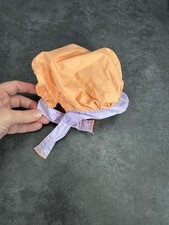 Chef Hat Child's Pretend play Used... Orange and Purple... Adjustable w Ties