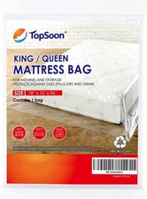Plastic Mattress Bag for Moving and Storage Cover, 1.5MIL, Queen/King Size