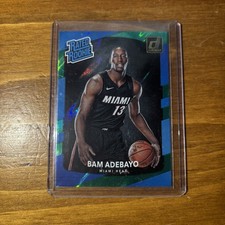 2017-18 Panini Donruss - Rated Rookies Bam Adebayo #187 Green Flood (RC)