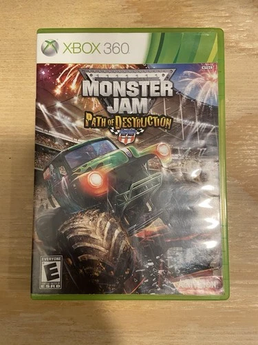 Monster Jam Path of Destruction-Xbox 360-CIB-TESTED & WORKING
