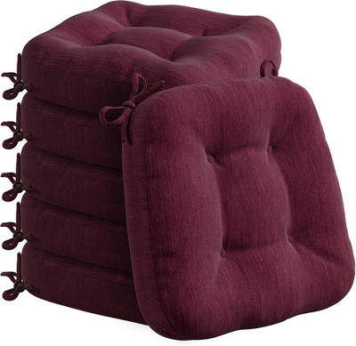 Dining Chair Cushions 6 Pack, Thick Memory Foam Kitchen Seat Pads