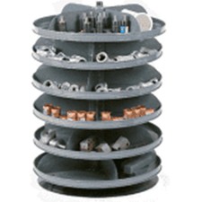 Durham 17" Diameter Rotabin with 6 Shelves