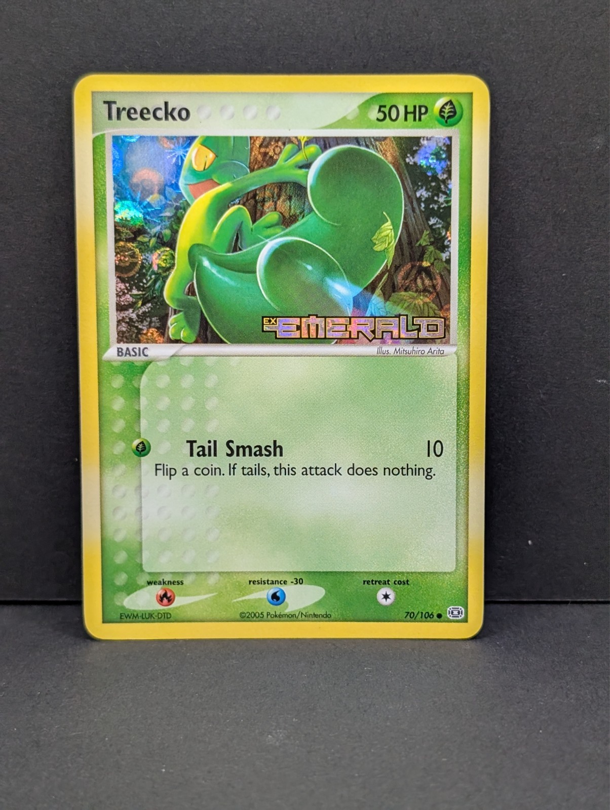 Treecko 70/106 EX Emerald Reverse Holo Rare Pokemon TCG Nintendo NM