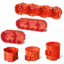 Hohlwanddose / Unterputzdose / Mehrfachdose / 1-4-fach / 5-25 Stück