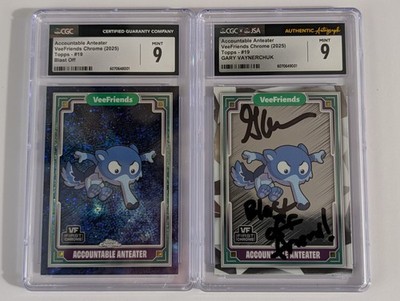 Topps Chrome VeeFriends 2025 BLAST OFF 1/1 Accountable Anteater Gary Vee Pulled
