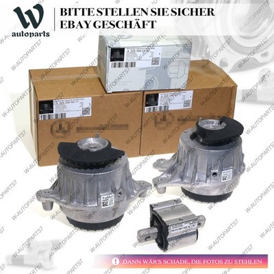 3x L&R Motor-und Getriebehalterungen für Benz W205 W213 E200 E300 C200 C300 C180