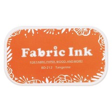 Ink Pads for Stamps, 3.7x2.2 Inch Fabric Ink Pad, Orange