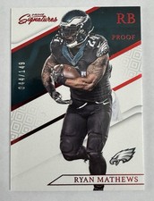 2016 Prime Signatures Prime Proof Red #42 Ryan Mathews Eagles 44/149