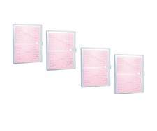 YOAVIP 4x6 Index Cards Clear Plastic Holder Organizer Pouches Book Binder 40-Pag