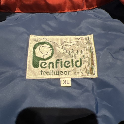 Vintage 80s PENFIELD goose down puffer vest Ski Jacket Red XL USA Made Coat - Picture 3 of 10