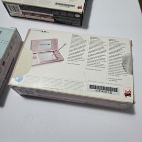 Nintendo DS Lite Console Box And Instructions LOT OF 7 BOX ONLY Black Blue Pink