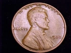 1933-P Very Good Grade Lincoln Cent.