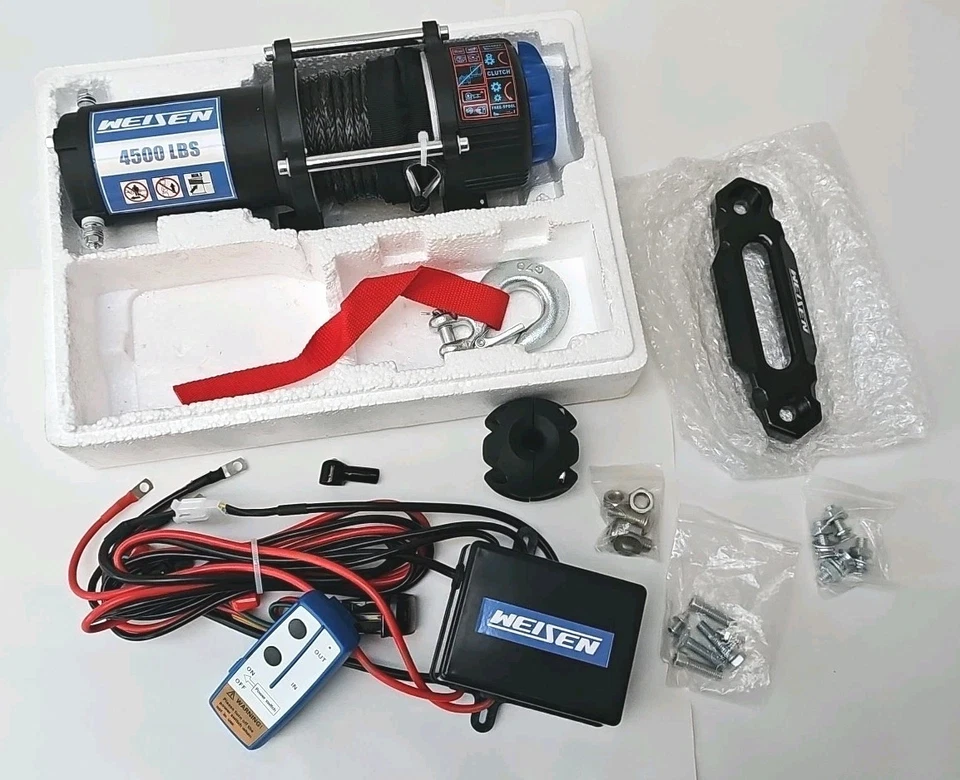 Комплект креплений электрической лебедки WEISEN 4500 фунтов 12 В для 2015-2025 HONDAIONEER 500 520 - Изображение 2 из 4