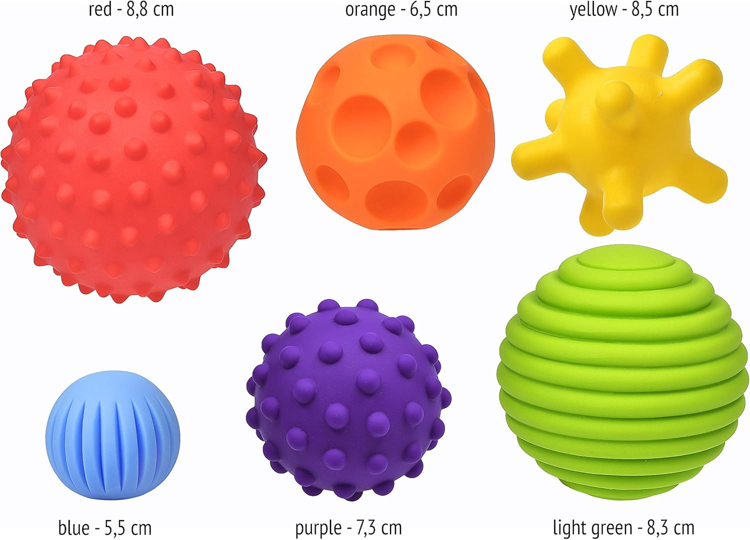 BABY 6 Palline Sensoriali Neonati, Giocattoli per Bambini a Partire Da 0 3 6 9 1 foto 2