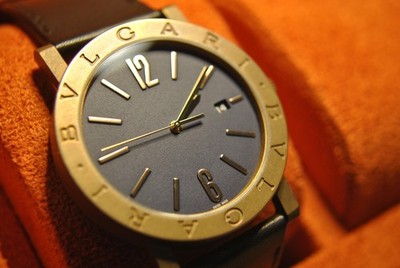 BVLGARI Bulgari BB41B 103132 Solo Tempo Bronze 41mm Full Kit 2 Straps