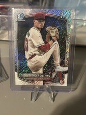 2025 Bowman Chrome Baseball Spencer Giesting 1st Bowman Shimmer Dbacks