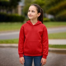 Kids Urban Road Heavy Blend Plain Hoodie Sweatshirt Hooded Top for Boys & Girls