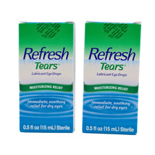 2 PACK Refresh Tears Lubricant Eye Drops For Dry Eyes, 0.5 Fl Oz EXP 05/2026 