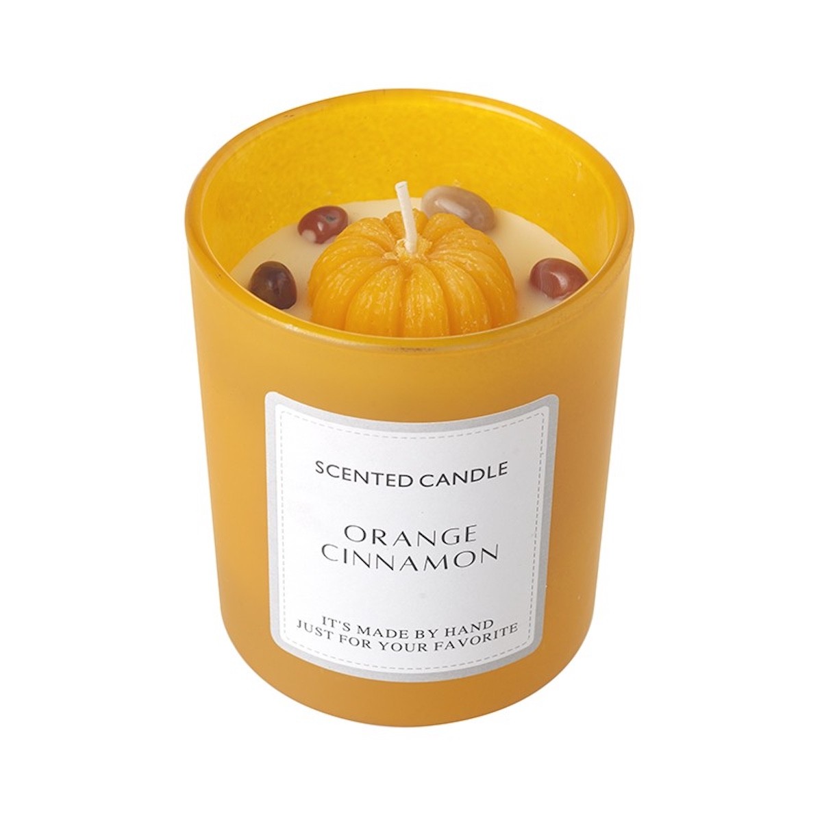 Autumnal Homeware Orange Cinnamon Pumpkin Halloween Candle Pretty Accessories