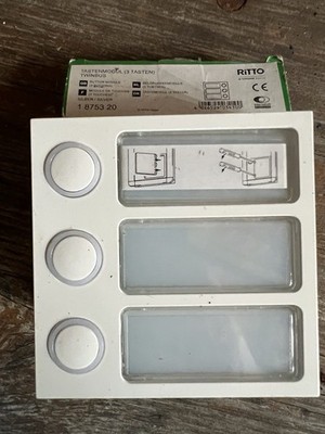 Ritto Portier Tastenmodul, 3 Wohneinheiten, weiß (1875370)