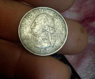 George Washington 2013 D Mint Error Oil Struck Through Grease