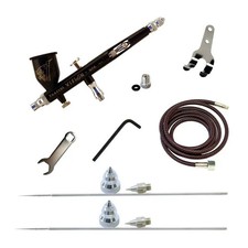 Paasche TGX-3AS Vision Double-Action Airbrush Set, 3 Head Sizes 0, 1, 2  Hose