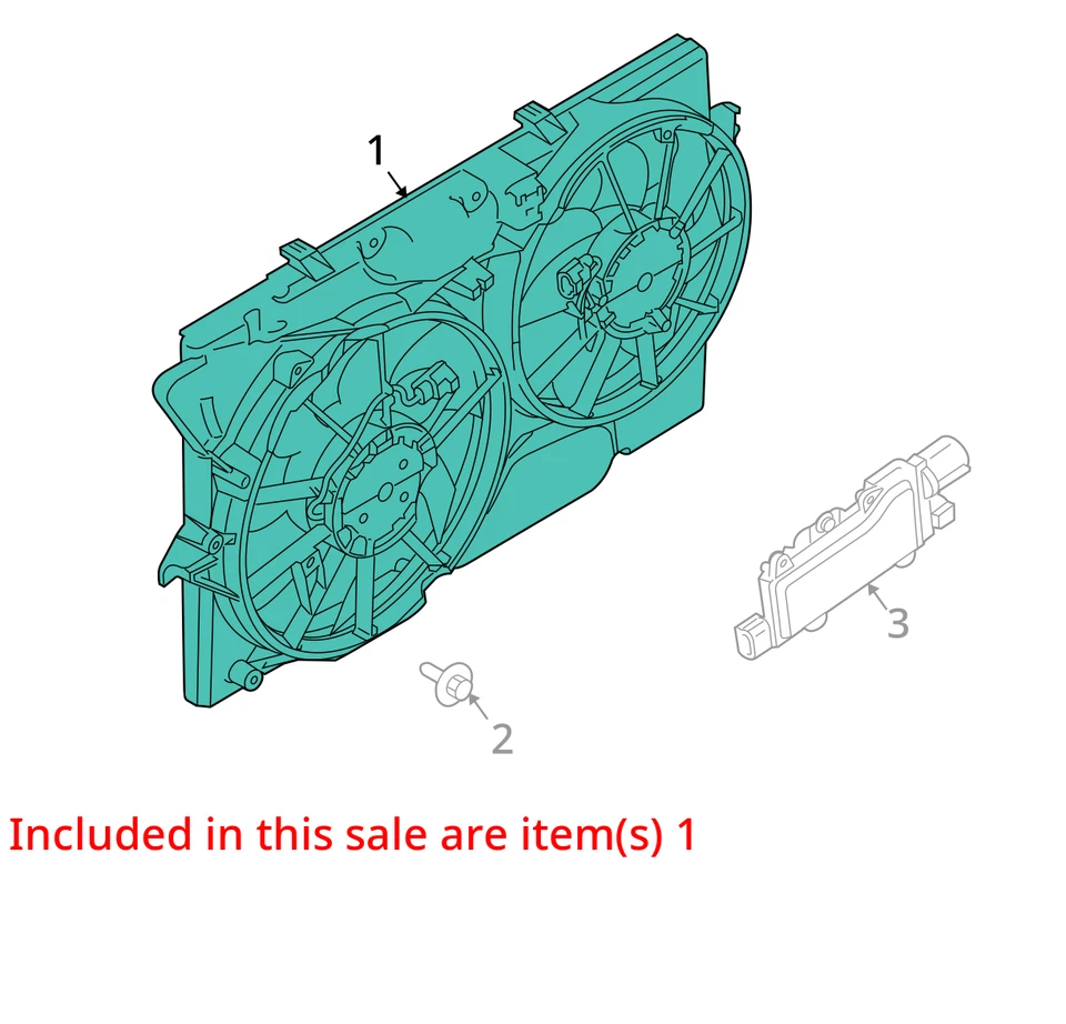 MOTOR Y VENTILADOR FORD 10-12 TAURUS SHO ASM BA5Z8C607E Foto 3 de 4