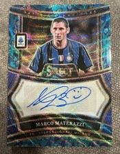 2024-25 Panini Select Serie a - Signatures Marco Materazzi #SS-MM Peacock Prizm