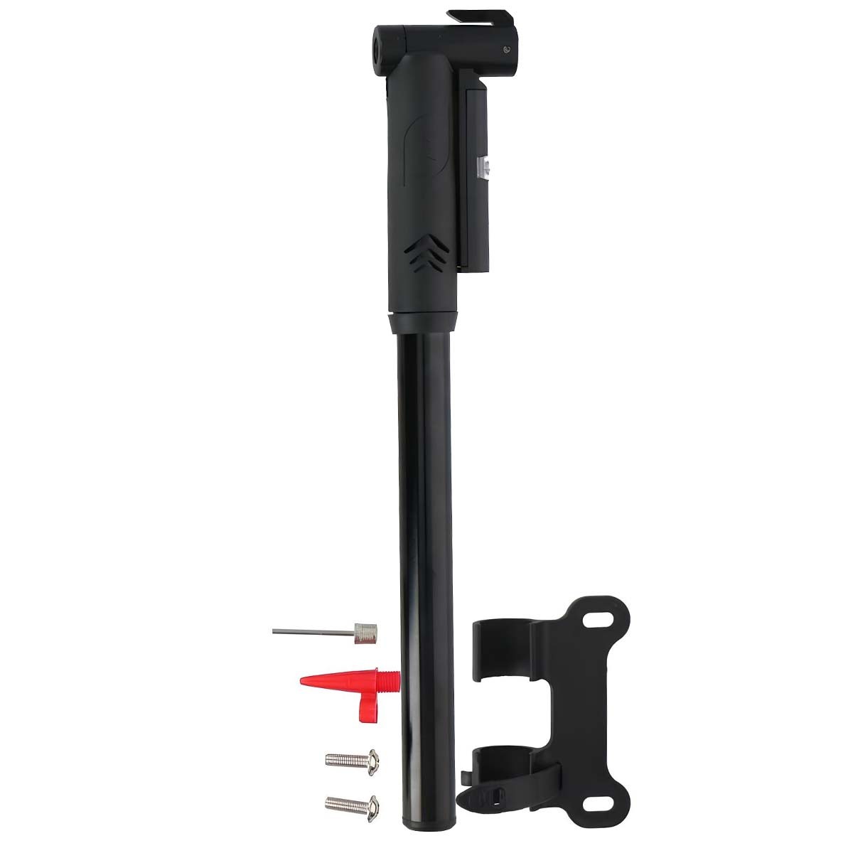 Pompe à vélo Dunlop compacte avec manomètre haute pression pour pneu VTT