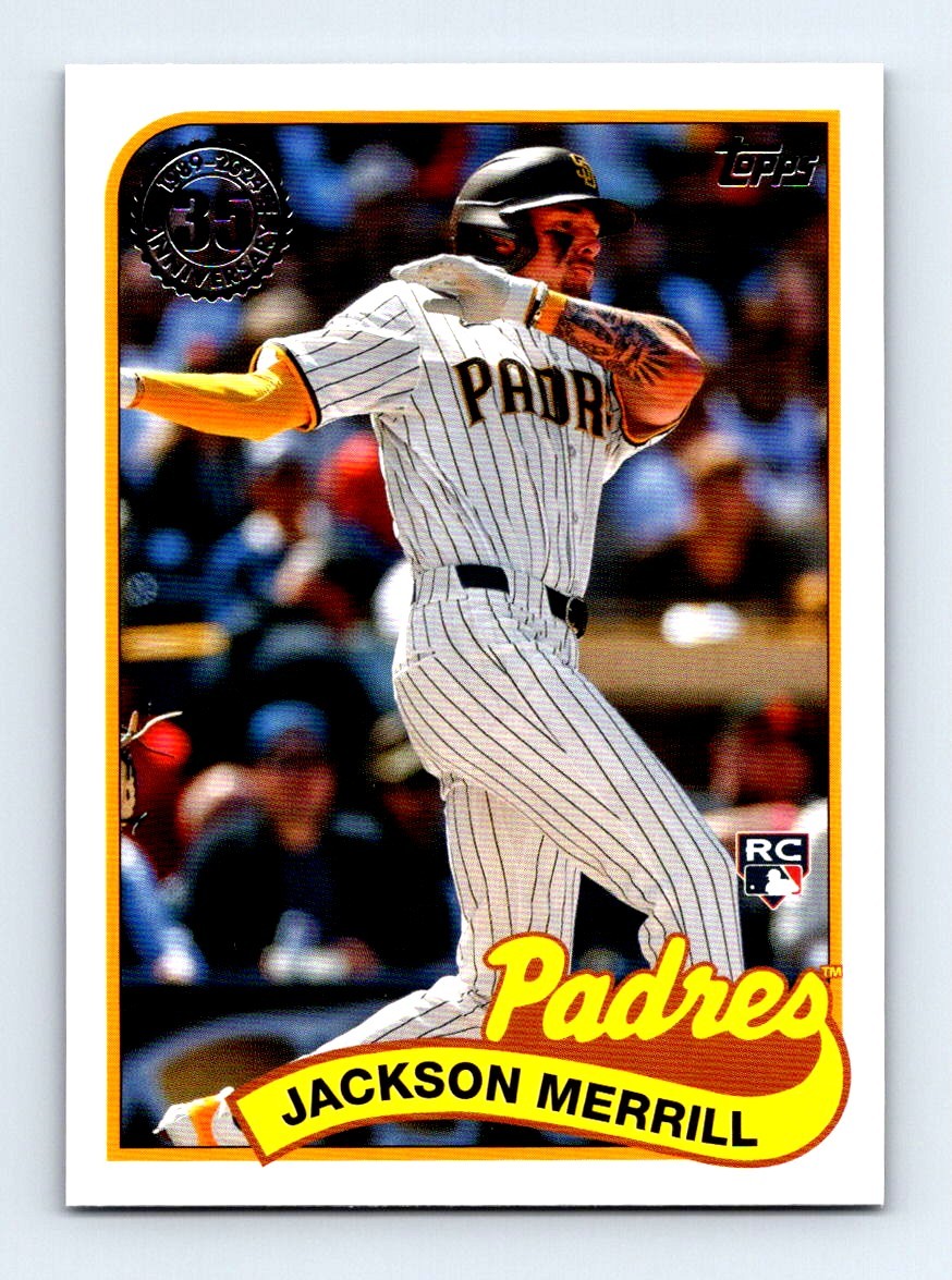 #89US-35 2024 Topps Update 1989 Baseball  Jackson Merrill RC Padres