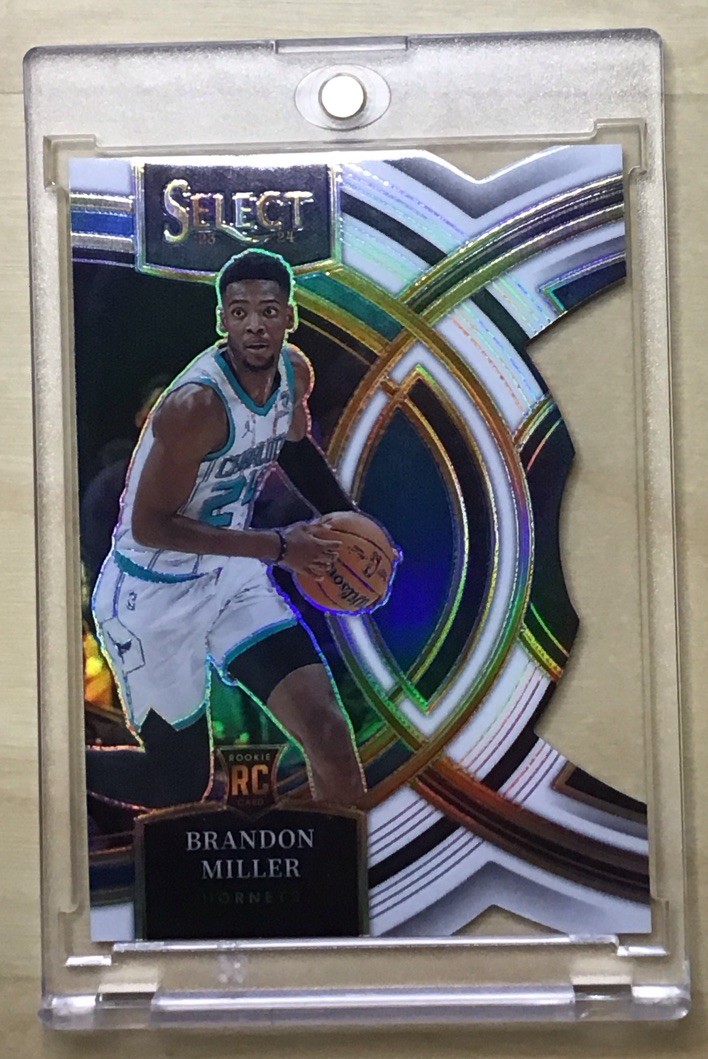 Brandon Miller 2023-24 Select RC Rookie Premier SP Die-Cut #130 White Prizm /149