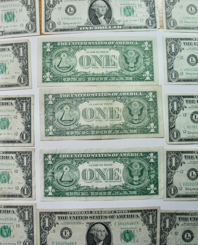 15 Federal Reserve Notes 1963-B – all circulated. FR1902 including E G J L - Picture 2 of 6