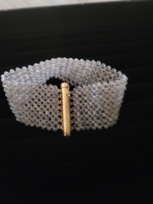 NWOT GORGEOUS Rarities Mystic Quartz Woven Bracelet 7-1/2 Inches STUNNING