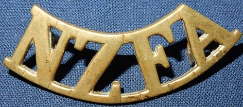 WW1 NZFA NEW ZEALAND FIELD ARTILLERY MILITARY SHOULDER TITLE BADGE WORLD WAR I