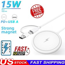 Fast Wireless Magnetic Charger Charging Pad For Apple iPhone 17e 17 16 15pro max