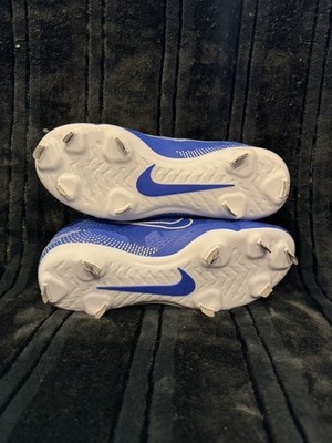 Nike Hyperdiamond 4 Pro Women's Softball Cleats Blue White Size 8