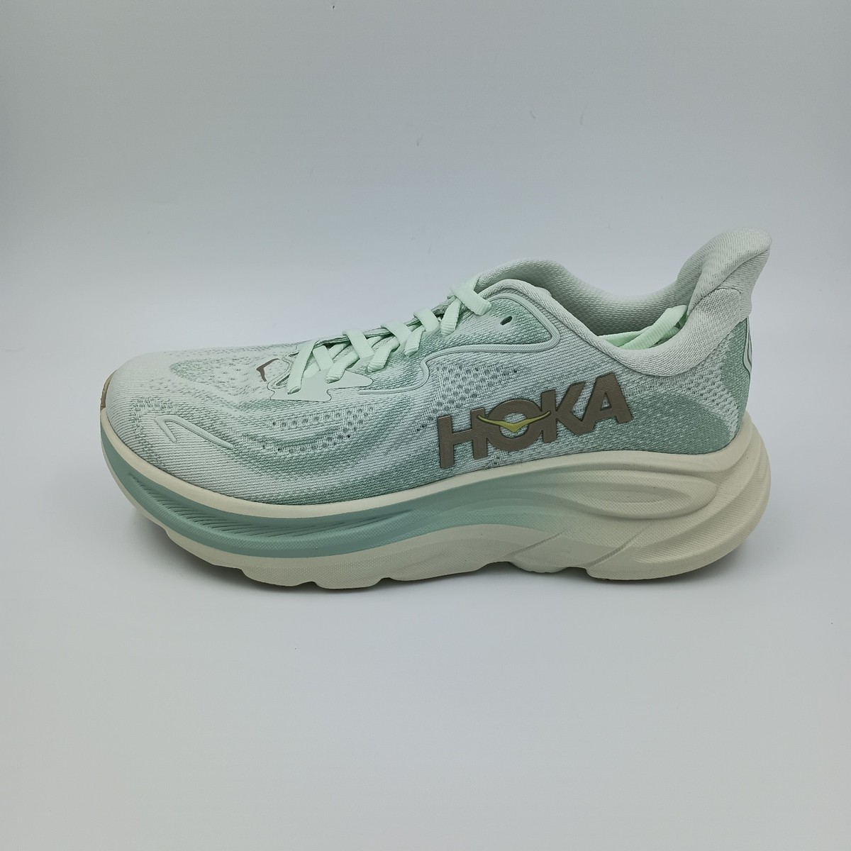 HOKA Clifton 10 Womens Size 7B Sea Glass Jadeite green | eBay
