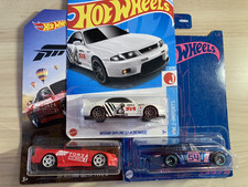 Hot wheels bundle X 3 Nissan Skyline GT-R 180SX and Datsun Fairlady - damaged
