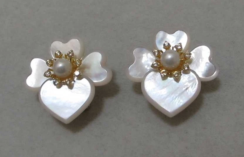 Серьги KATE SPADE с драгоценными анютиками позолоченный жемчуг фианит 1 дюйм 98 долл. США NOC изогнутая стойка - Изображение 3 из 4