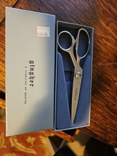 Vintage Chrome Gingher G-7P Pinking Shears In Box Brazil Sewing Crafting