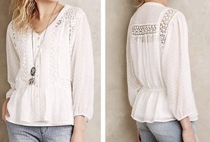 chiffon peasant blouse