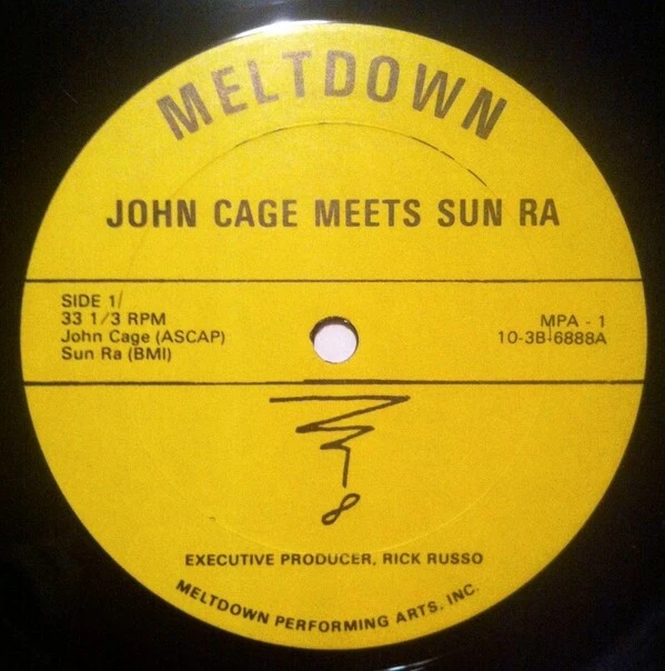 JOHN CAGE MEETS SUN RA JOHN CAGE MEETS SUN RA Original 1987 LP - Image 3 of 4