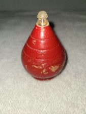 VINTAGE RED WOODEN TOP PLASTIC TIP DUNCAN BRAND TOY AS IS