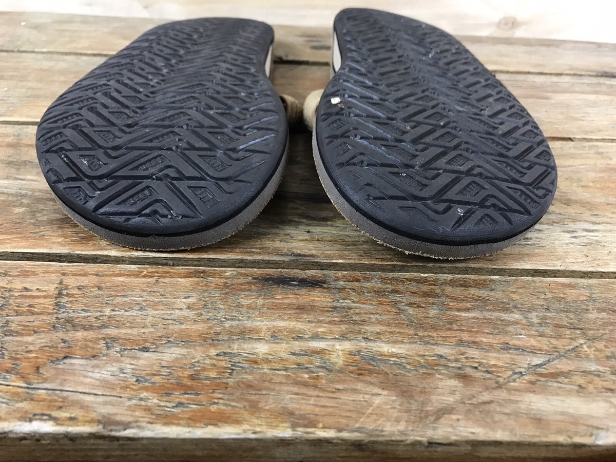 Vintage Reef Brown Leather Flip Flops Sandals Men Size 7