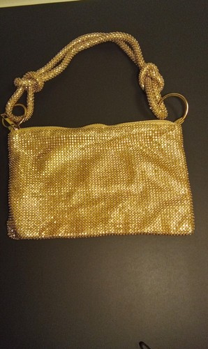 Urban Expressions Women's Paris Rhinestone Evening Bag AC9 Gold One Size - Picture 7 of 9